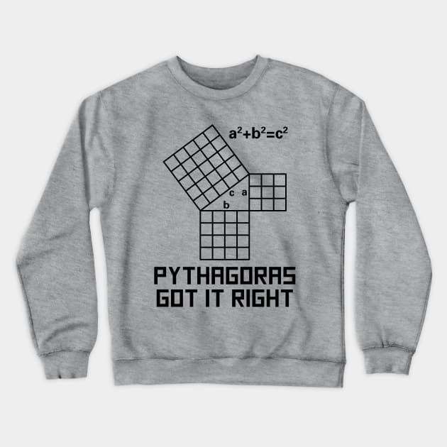 Pythagoras Got It Right Crewneck Sweatshirt by oddmatter